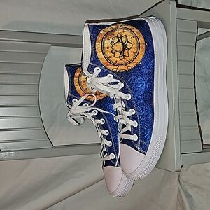 Yes We Vibe Unisex Lotus Flower High Tops